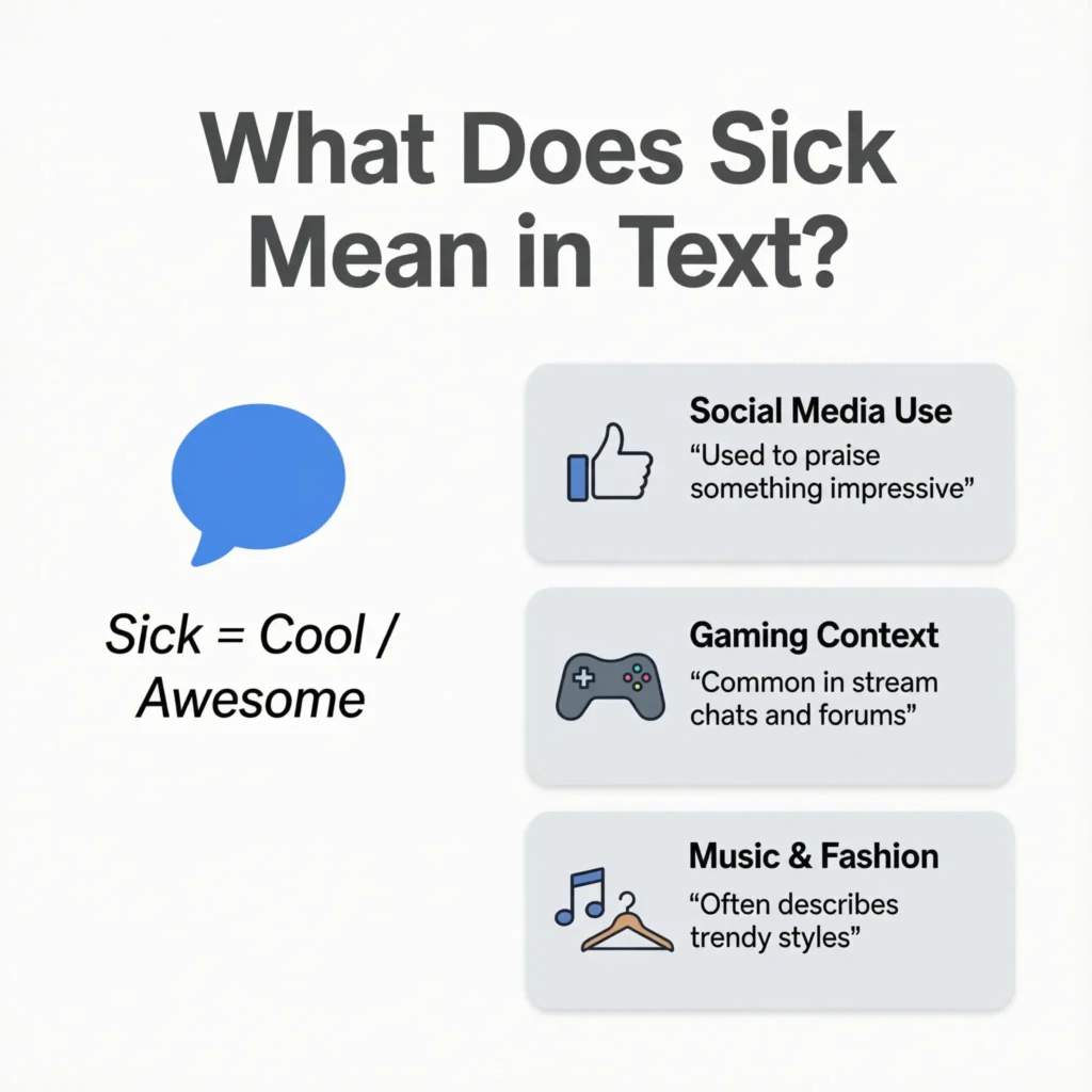 What Does Sick Mean in Text