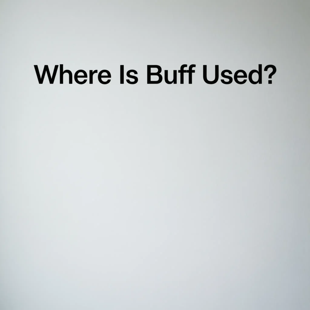 Where Is Buff Used