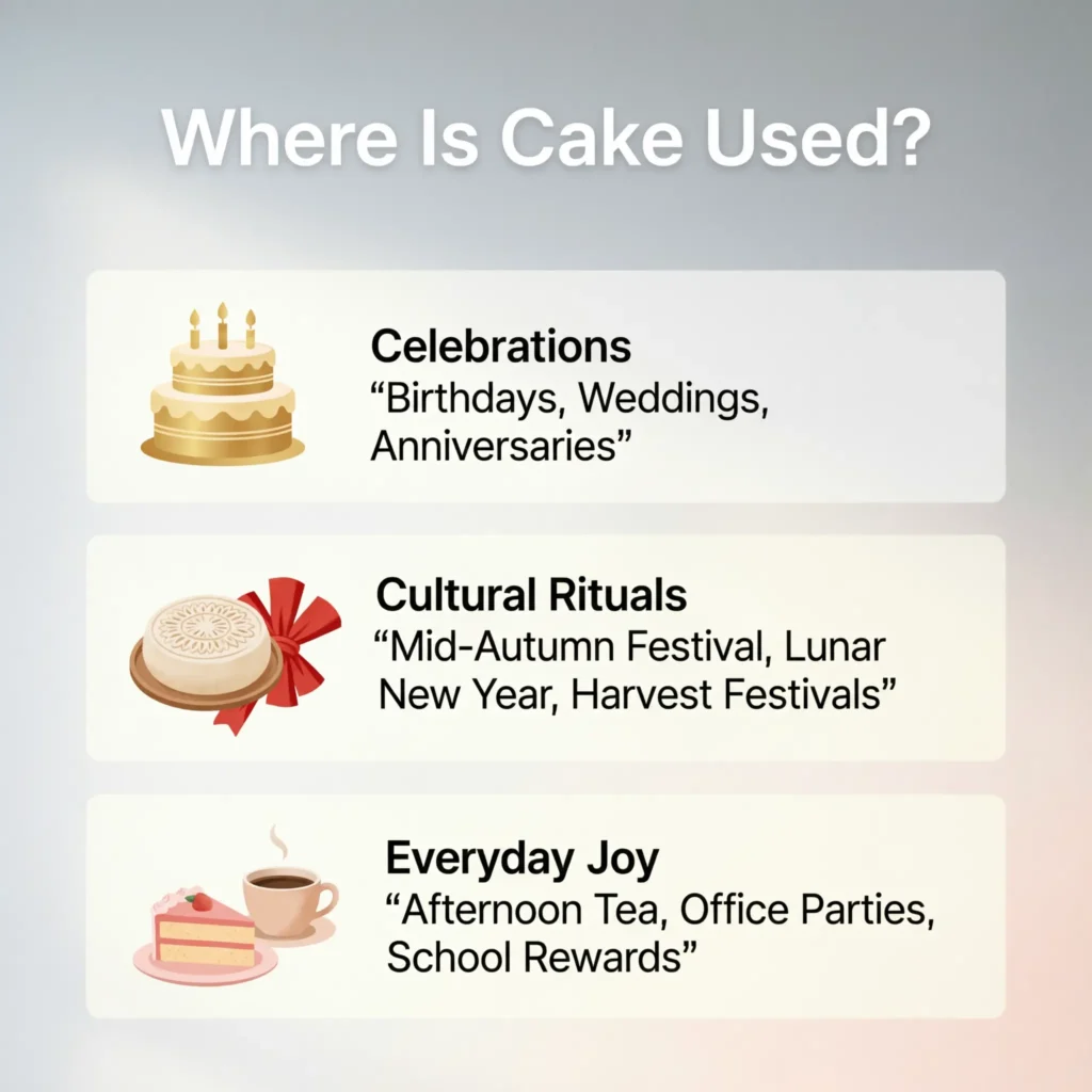 Where Is Cake Used